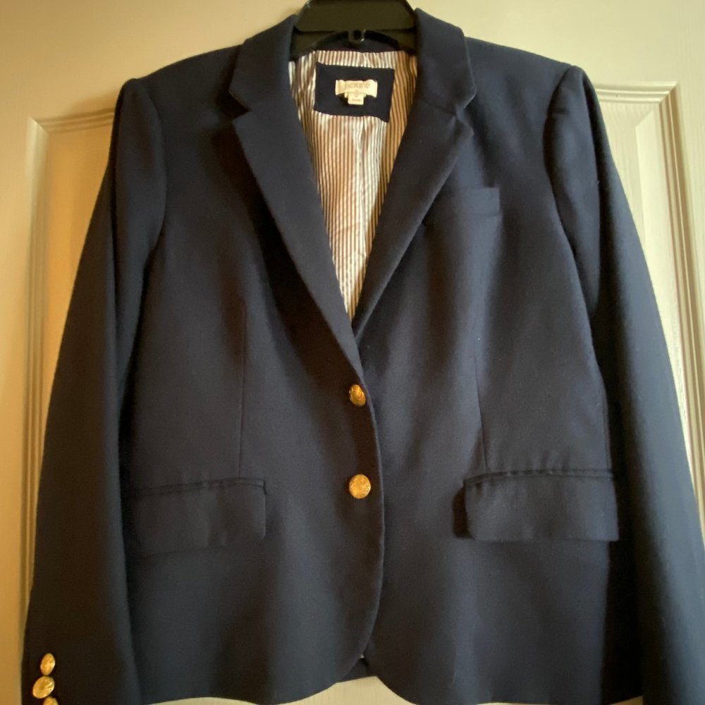 J Crew Schoolboy Blazer - Navy